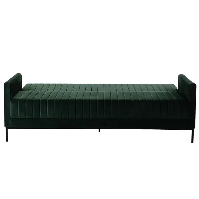 SOFÁ-CAMA 3 LUGARES MARAD - MALAQUITA/PRETO - Foto 5