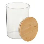 POTE HERMÉTICO 1 L BAMBUCCI - INCOLOR/BAMBU - Foto 3