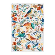 PANO DE COPA 60 CM X 40 CM BEM QUE TE VI - BRANCO/MULTICOR - Foto 1