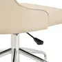 CADEIRA HOME OFFICE DANDY - BEGE/CROMADO - Foto 6