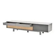 RACK 4 GAVETAS/1 PORTA 2,10 M X 46 CM LITHO - ESTANHO/KONKRET - Foto 10