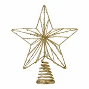 PONTEIRA ESTRELA FINE FESTIVITY 23 CM - OURO - Foto 1