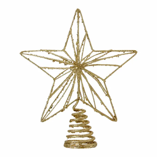 PONTEIRA ESTRELA FINE FESTIVITY 23 CM - OURO - Foto 1