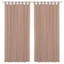 CORTINA 2 PEÇAS 1,30 M X 2,30 M ORSAY - ROSA ANTIQUE/NATURAL - Foto 1