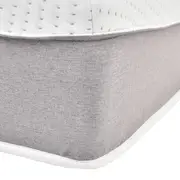 COLCHÃO CASAL MACIO COM MOLAS ENSACADAS 1,38 M X 1,88 M X 25 CM TATOU GULDI - CINZA/BRANCO - Foto 3