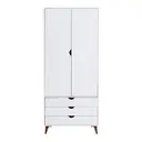 GUARDA-ROUPA 2 PORTAS/3 GAVETAS LIN