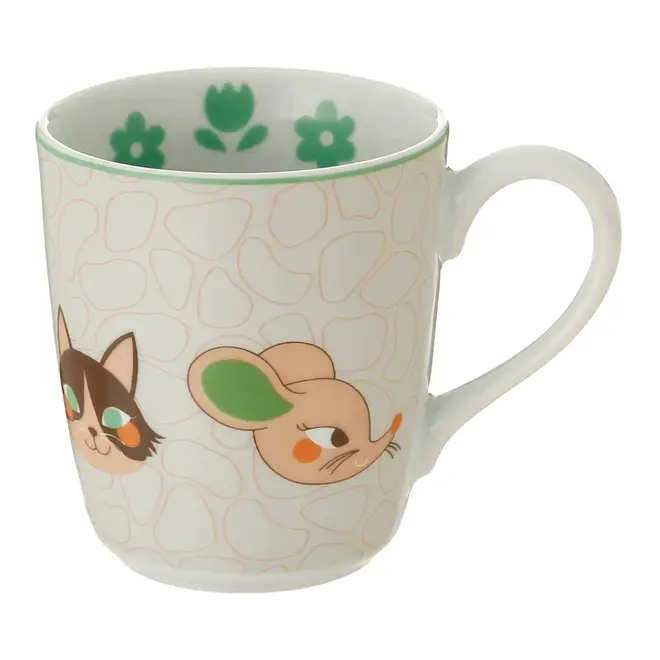 CANECA 240 ML FEIRA DOS BICHOS - MANJERICÃO/CASCA DE URUCUM - Foto 1