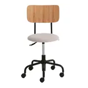 CADEIRA HOME OFFICE CARTE - NATURAL/FREIJÓ - Foto 3
