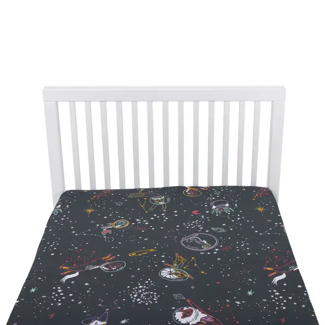 LENÇOL DE SOLTEIRO 1,60 M X 2,40 M ZOODIAC - CINZA/MULTICOR - Foto 3