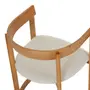 CADEIRA DE JANTAR COM BRAÇOS NIPOBOW - AMÊNDOA/NATURAL - Foto 9