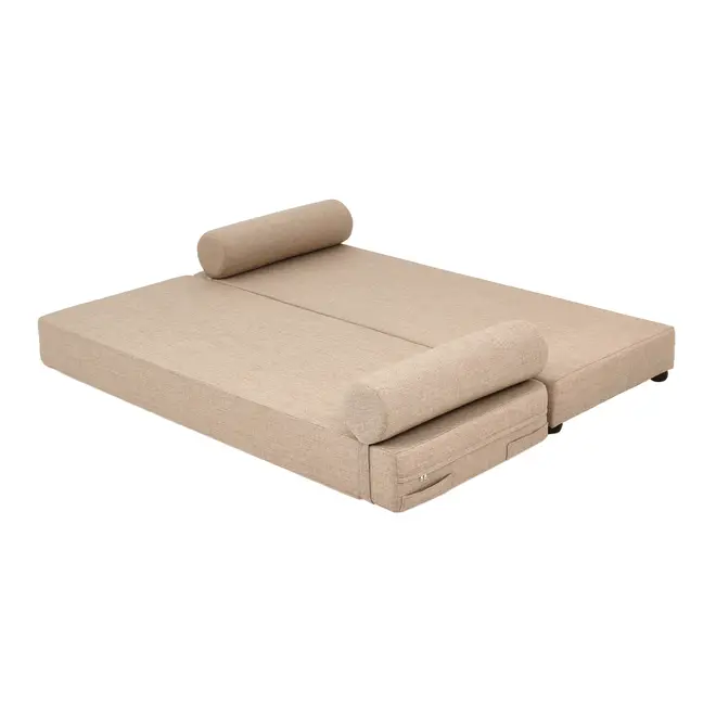 SOFÁ-CAMA 2 LUGARES STACK - BEGE/MESCLA - Foto 9
