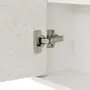 ARMÁRIO DE BANHEIRO COM ESPELHO 1 PORTA 80 CM X 70 CM SLEEK - BRANCO/PRATA - Foto 7