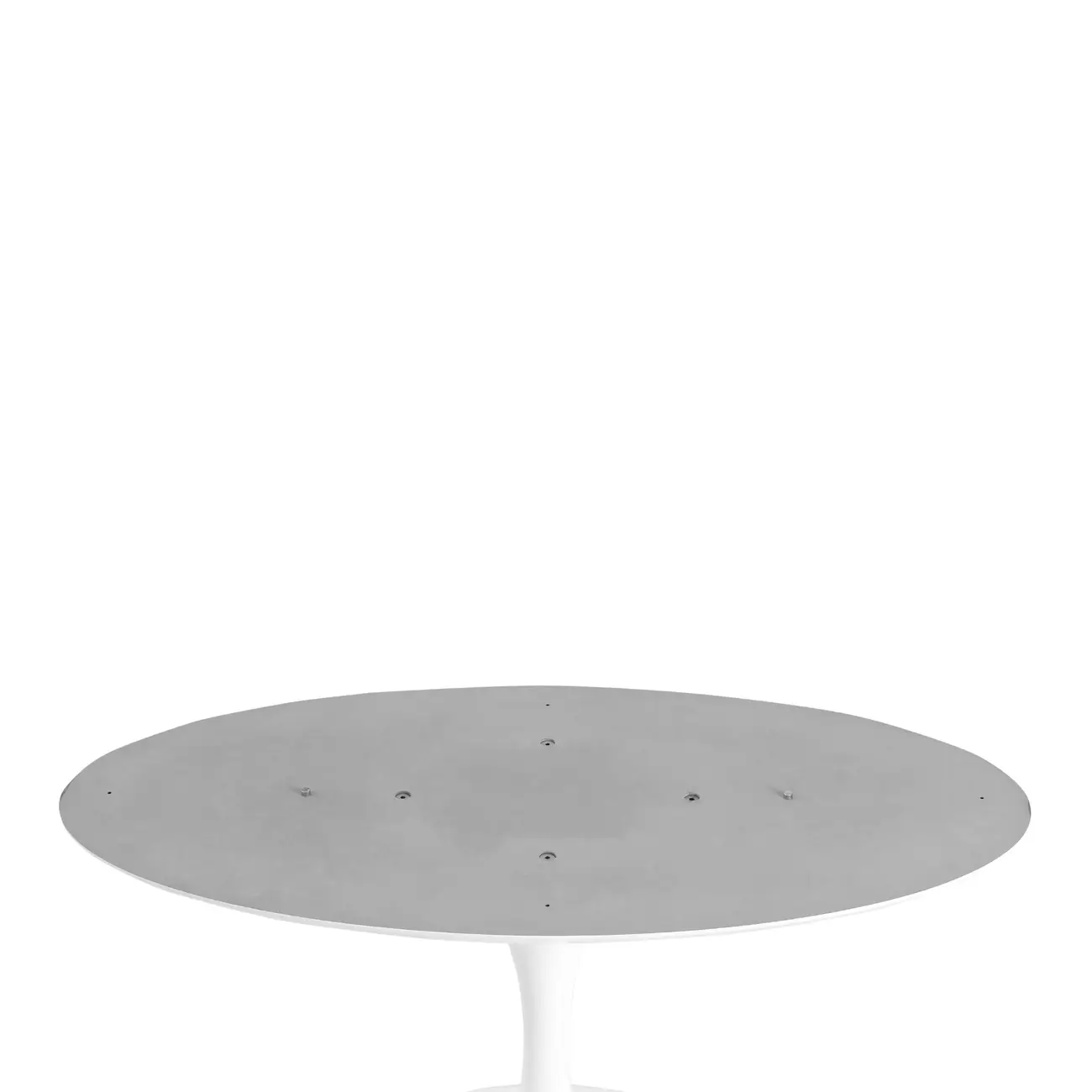 BASE DE MESA DE JANTAR CENTRAL OVAL AU 1,98 M TULIPE - BRANCO BRILHANTE - Foto 4