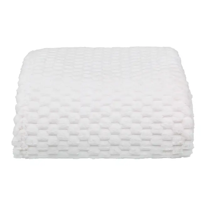 MANTA CASAL/QUEEN 2,30 M X 2,60 M EIGER - OFF WHITE - Foto 2