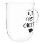 CANECA 350 ML BUT FIRST COFFEE - INCOLOR/PRETO - Foto 3