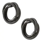 ARGOLA PARA GUARDANAPO CONJUNTO COM 2 PEÇAS CHAIN - GRAFITE - Foto 3
