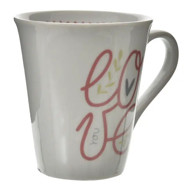 CANECA 250 ML LOVE YOU - VIN ROSE/BLEU CENDRÉ - Foto 4