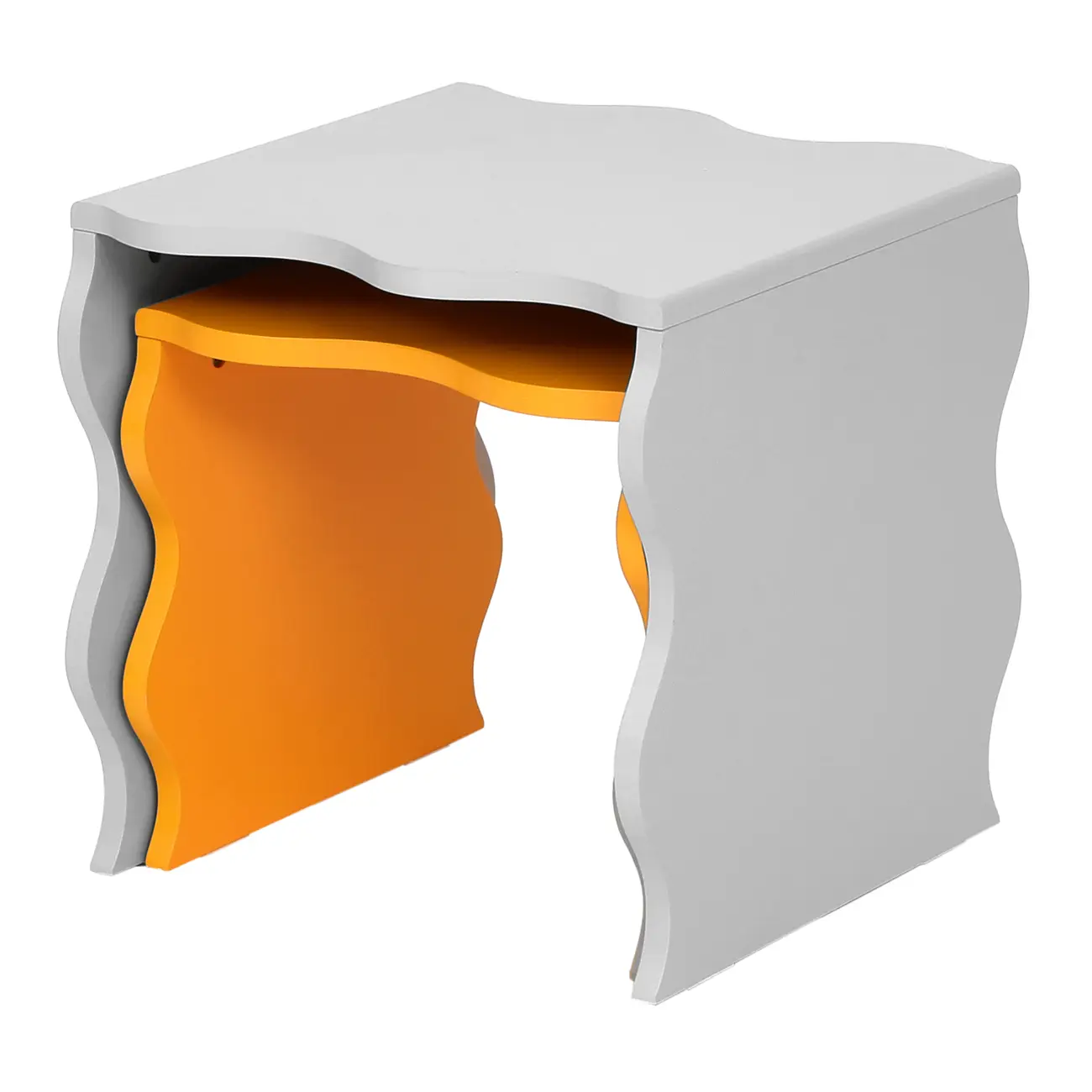MESA LATERAL CONJUNTO COM 2 PEÇAS BLOBS - FLANDRES/SORBET DE MANGA - Foto 2