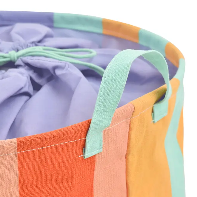 CESTO PARA ROUPAS COLORISTA - CORES CALEIDOCOLOR - Foto 6