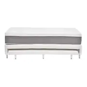 CAMA BOX SOLT 88 C/INF TATOU LÁTEX/MAX - CINZA/BRANCO - Foto 1