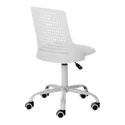 CADEIRA HOME OFFICE TEEN CHICLETE - BRANCO/BRANCO - Foto 4