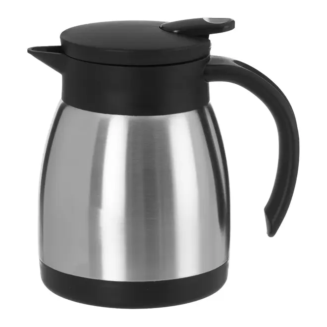 GARRAFA TÉRMICA 400 ML PRESS & DRINK - INOX/PRETO - Foto 1