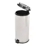 LIXEIRA COM PEDAL 30 L MALDEN - INOX/PRETO - Foto 4