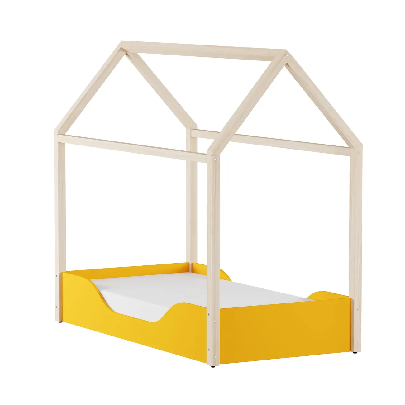 CAMA MONTESSORI JÚNIOR 78 CM PIN PLAY - BANANA/NATURAL WASHED - Foto 21