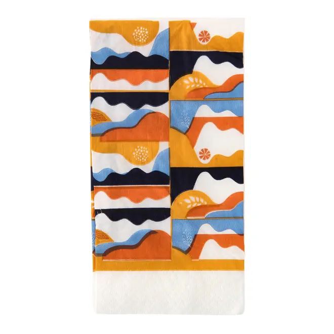 GUARDANAPO 39 CM X 39 CM PACOTE COM 20 PEÇAS MULHER PÁSSARO - AZUL HISTÓRICO/MULTICOR - Foto 2