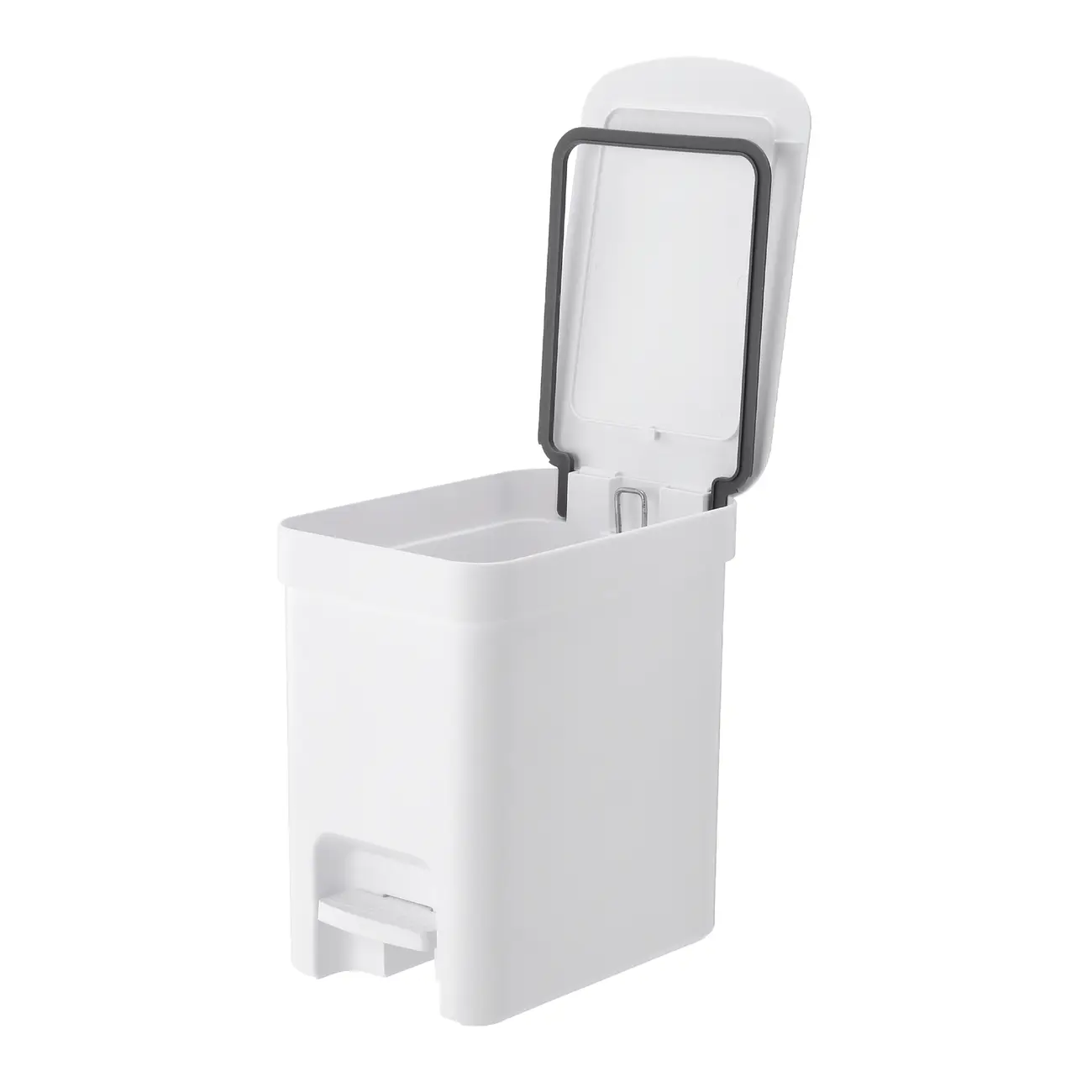 LIXEIRA COM PEDAL 6 L TRIUM - BRANCO - Foto 5