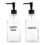 PORTA-SABONETE LÍQUIDO/DETERGENTE GRADIL - PRETO/ACÁCIA - Foto 3