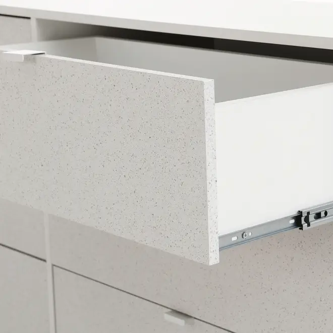 CÔMODA 6 GAVETAS 1,50 M X 42 CM SLEEK - BRANCO/GRANILITE - Foto 10