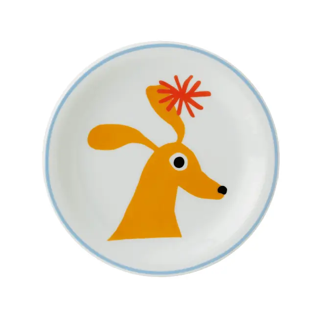 PRATO SOBREMESA MISTURINHA CACHORRO - BRANCO/CORES CALEIDOCOLOR - Foto 1