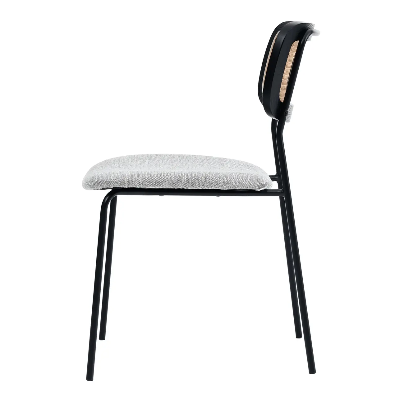 CADEIRA DE JANTAR MCM ORIENT - PRETO/NATURAL - Foto 4