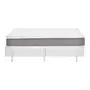 CAMA BOX CASAL 138 C/GAV TATOU LÁTEX/MAX - CINZA/BRANCO - Foto 1