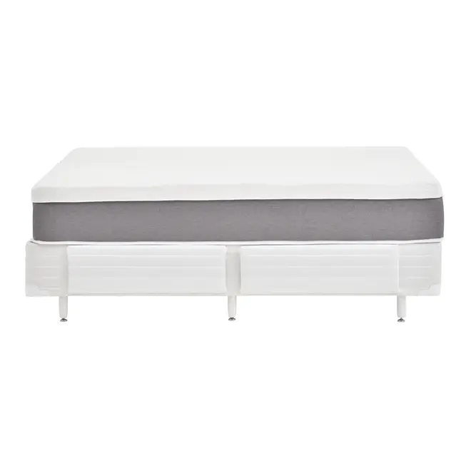CAMA BOX CASAL 138 C/GAV TATOU LÁTEX/MAX - CINZA/BRANCO - Foto 1