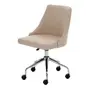 CADEIRA HOME OFFICE DANDY I - CROMADO/BEGE - Foto 3