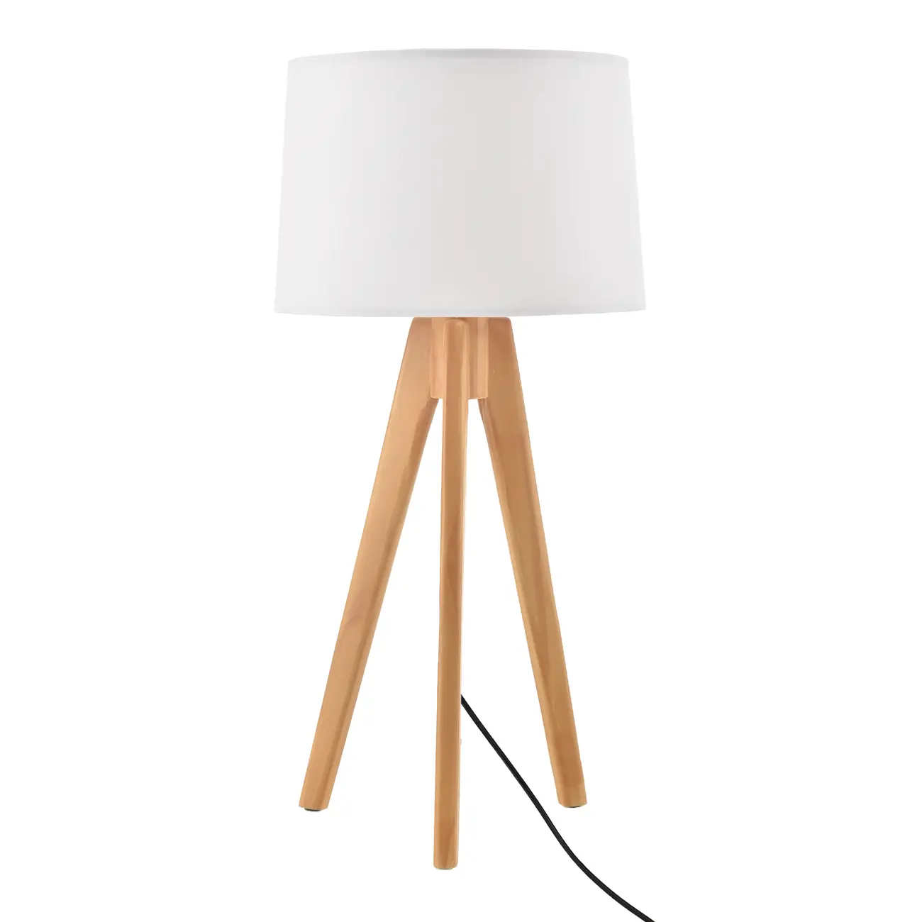 LUMINÁRIA DE MESA GÁVEA C/CÚPULA K - AMÊNDOA/BRANCO - Foto 1