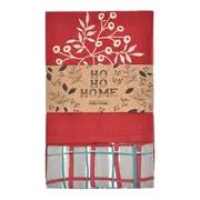 PANO DE PRATO COM 2 PEÇAS HOHO HOME - VERMELHO HINDU/ENGLISH GREEN - Foto 1