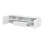 RACK 2 PORTAS/1 GAVETA 1,80 M X 40 CM ROOM - BRANCO - Foto 5
