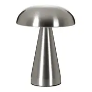 LUMINÁRIA DE MESA LED RECARREGÁVEL MUSHROOM - PRATA - Foto 5