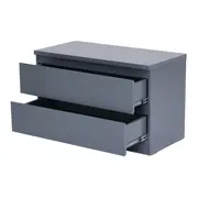 MESA DE CABECEIRA 2 GAVETAS MINCE - KONKRET - Foto 3