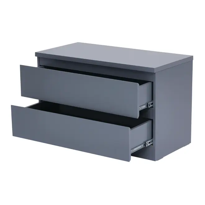 MESA DE CABECEIRA 2 GAVETAS MINCE - KONKRET - Foto 3