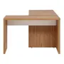 MESA COM 2 GAVETAS C/ MESA AUX BOSS - OAK TAMMI/BRANCO - Foto 4