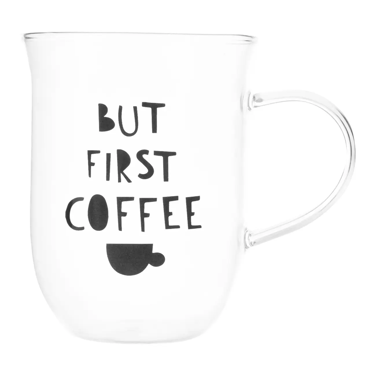 CANECA 350 ML BUT FIRST COFFEE - INCOLOR/PRETO - Foto 1