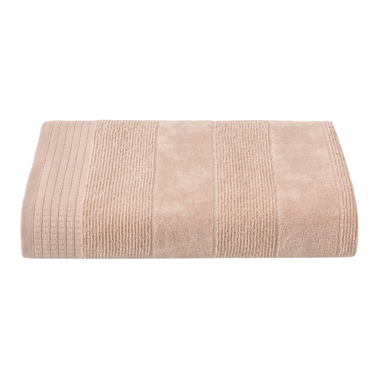 TOALHA DE BANHO 1,35 M X 70 CM DOUX AU TOUCHER - VIN ROSE - Foto 2