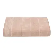 TOALHA DE BANHO 1,35 M X 70 CM DOUX AU TOUCHER - VIN ROSE - Foto 2