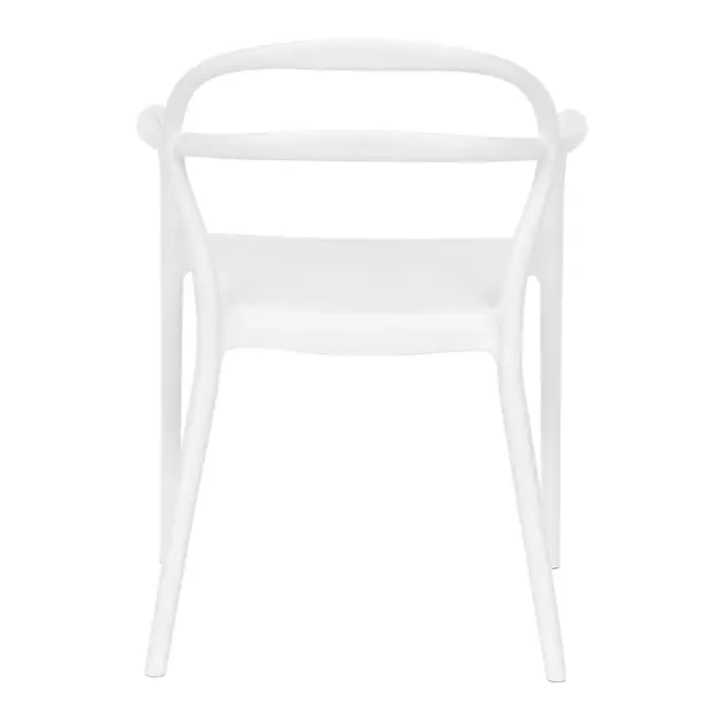 CADEIRA EMPILHÁVEL COM BRAÇOS THONIX - BRANCO - Foto 4
