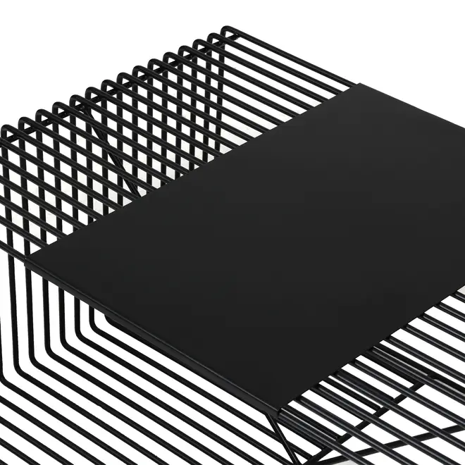 MESA DE CENTRO 83 CM X 57 CM TELMA - PRETO - Foto 7