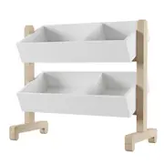 ESTANTE INFANTIL 80 CM X 71 CM TILT - NATURAL WASHED/BRANCO - Foto 2
